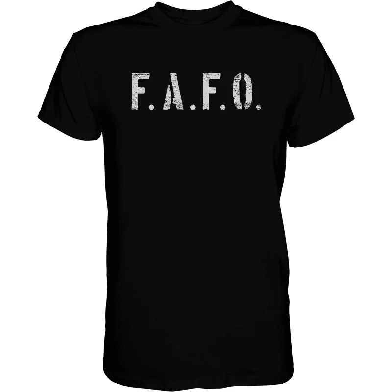 Men’s short-sleeve yoga shirts-FAFO MEN'S T-SHIRT