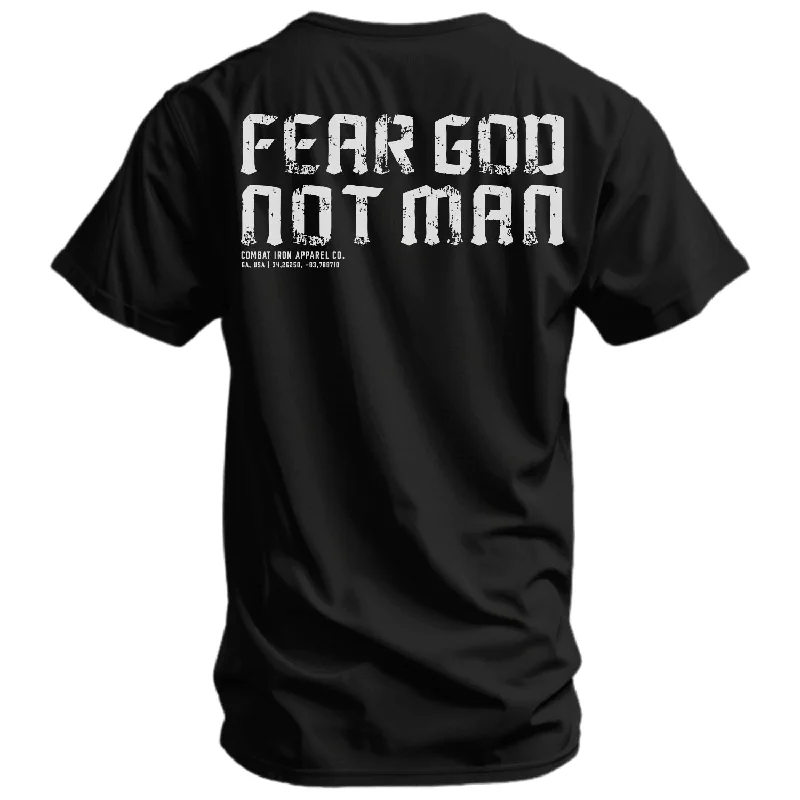 Men’s short-sleeve jolt shirts-Fear God Not Man Men's T-Shirt