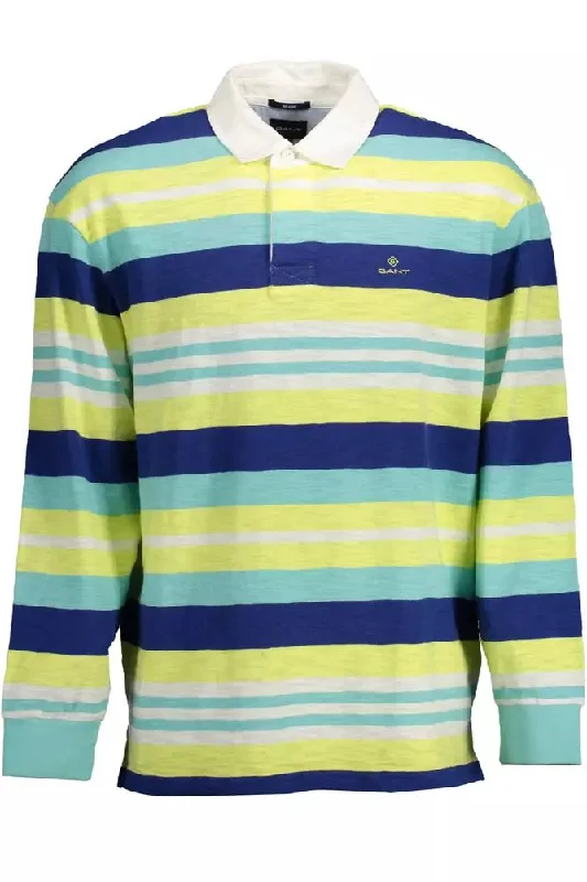 Men’s short-sleeve nook tops-Gant Elegant Long-Sleeved  Polo with Contrasting Men's Details