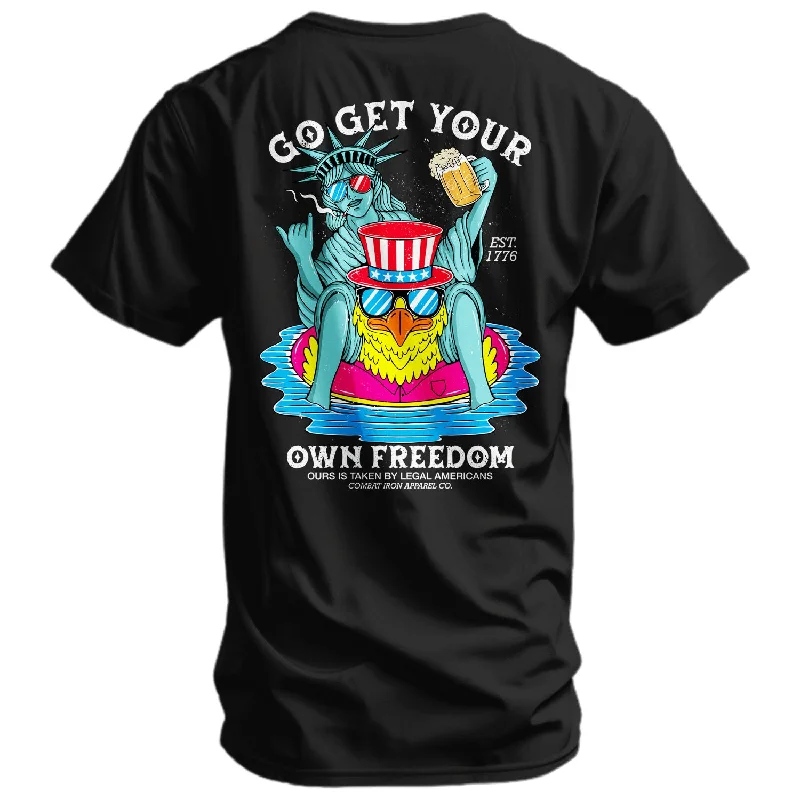 Men’s short-sleeve nook tees-Get Your Own Freedom Men's T-Shirt