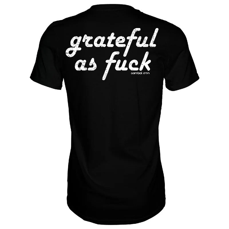 Men’s short-sleeve lift tees-Grateful As Fuck Men's T-Shirt