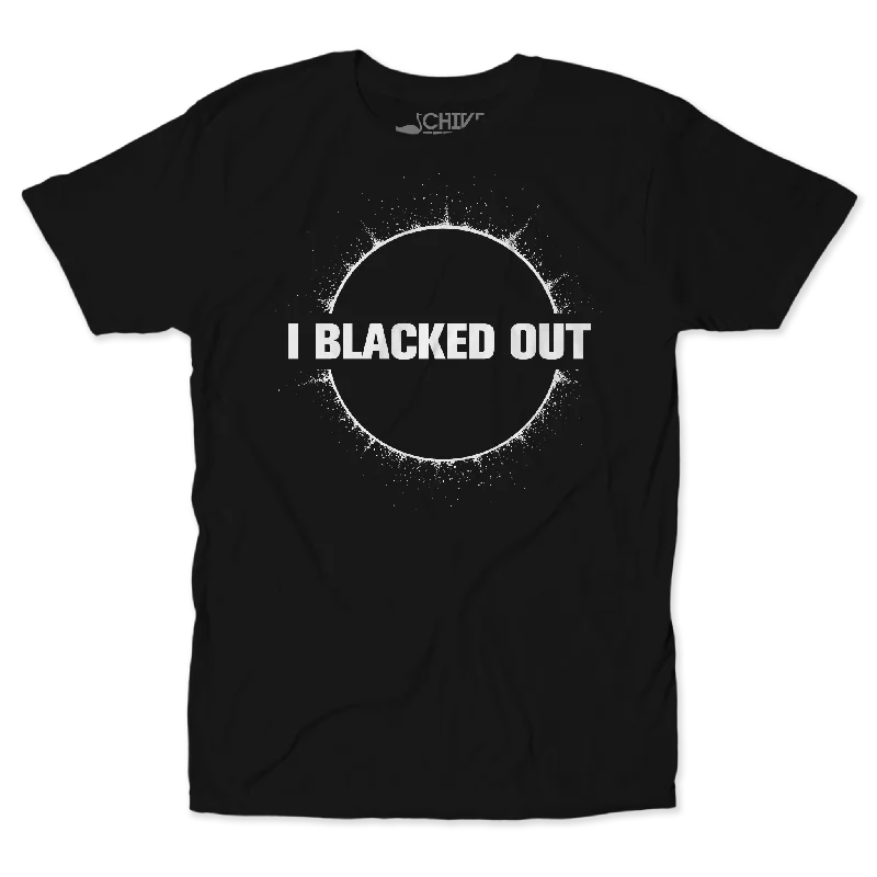 Men’s short-sleeve yell shirts-I Blacked Out Unisex Tee