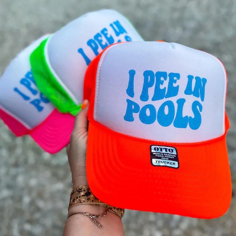 Men’s short-sleeve nova shirts-I Pee In Pools Trucker Hat