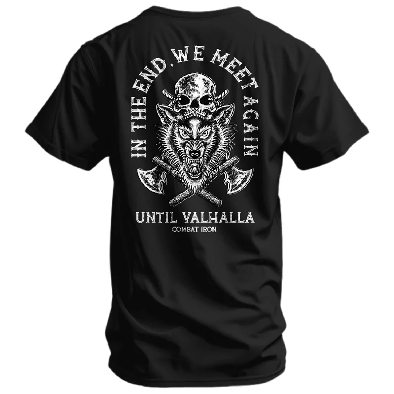 Men’s short-sleeve micro-pattern shirts-In the End, we meet Again | Unit Valhalla Men's T-Shirt