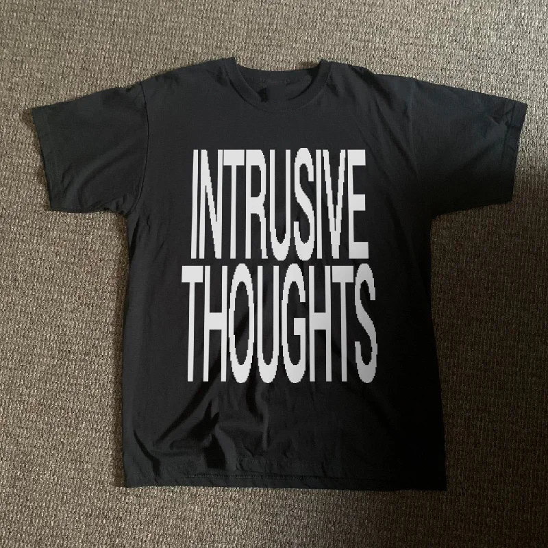 Men’s short-sleeve jolt polos-INTRUSIVE THOUGHTS® Black T-Shirt