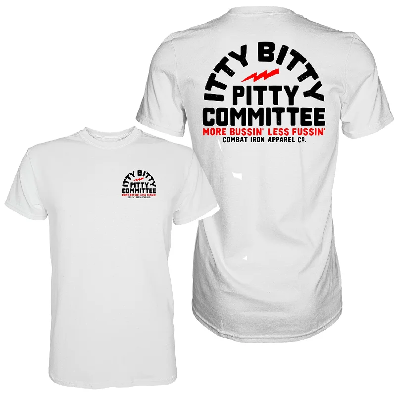 Men’s short-sleeve distressed tops-Itty Bitty Pitty Committee Men's T-Shirt