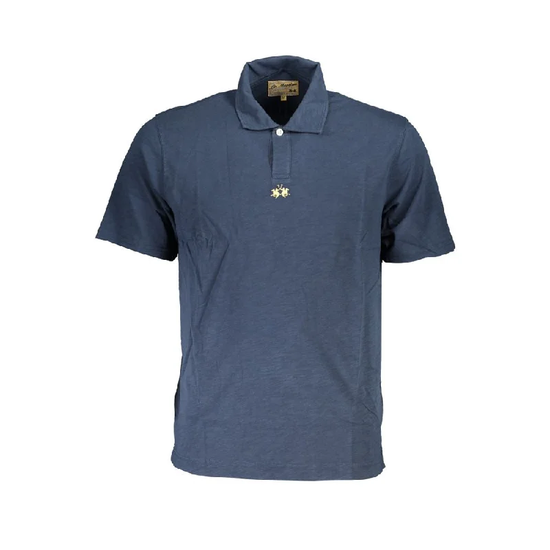 Men’s short-sleeve axis shirts-La Martina  Cotton Polo Men's Shirt