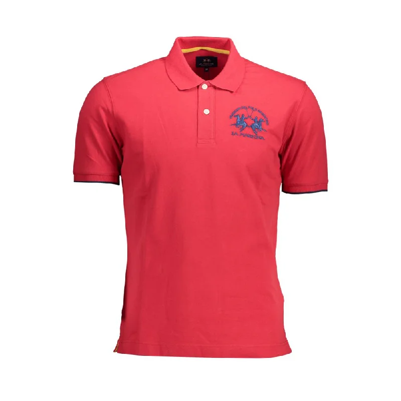 Men’s short-sleeve yowl tees-La Martina  Cotton Polo Men's Shirt