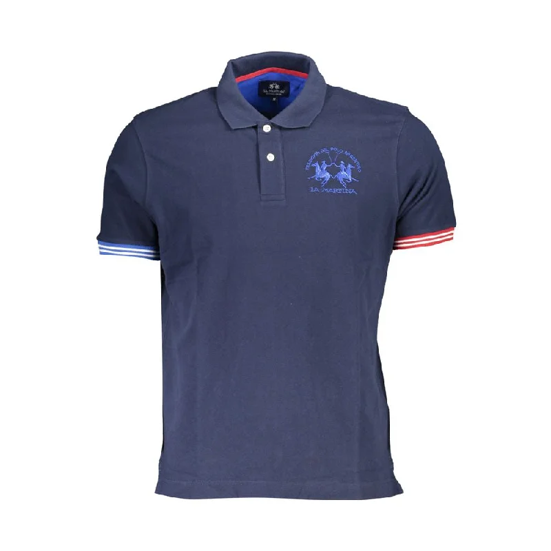 Men’s short-sleeve dune tops-La Martina  Cotton Polo Men's Shirt