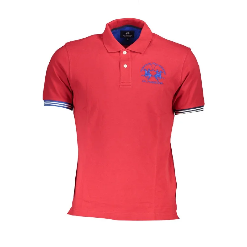 Men’s short-sleeve urge shirts-La Martina  Cotton Polo Men's Shirt