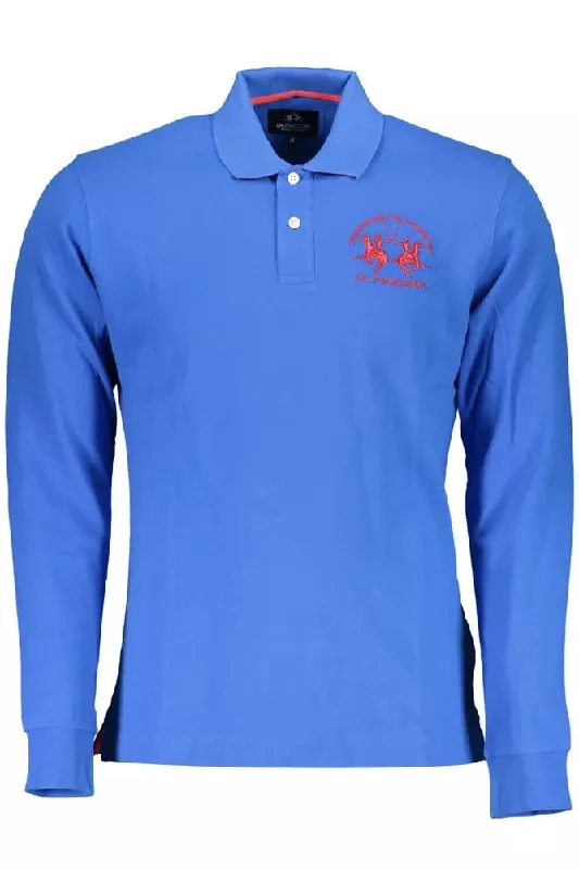 Men’s short-sleeve oust tees-La Martina Elegant  Long-Sleeved Polo for the Modern Men's Man