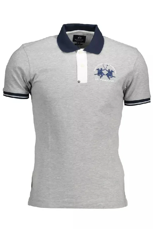 Men’s short-sleeve kink shirts-La Martina Slim Fit Embroide Polo in Men's