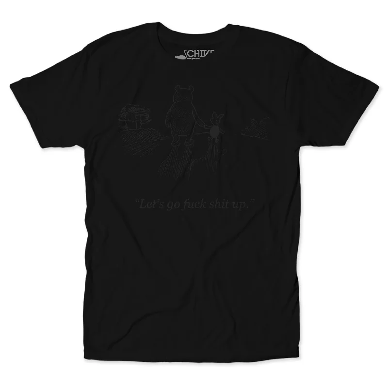 Men’s short-sleeve ridge shirts-Let's Go F*ck Sh*t Up Blackout Unisex Tee