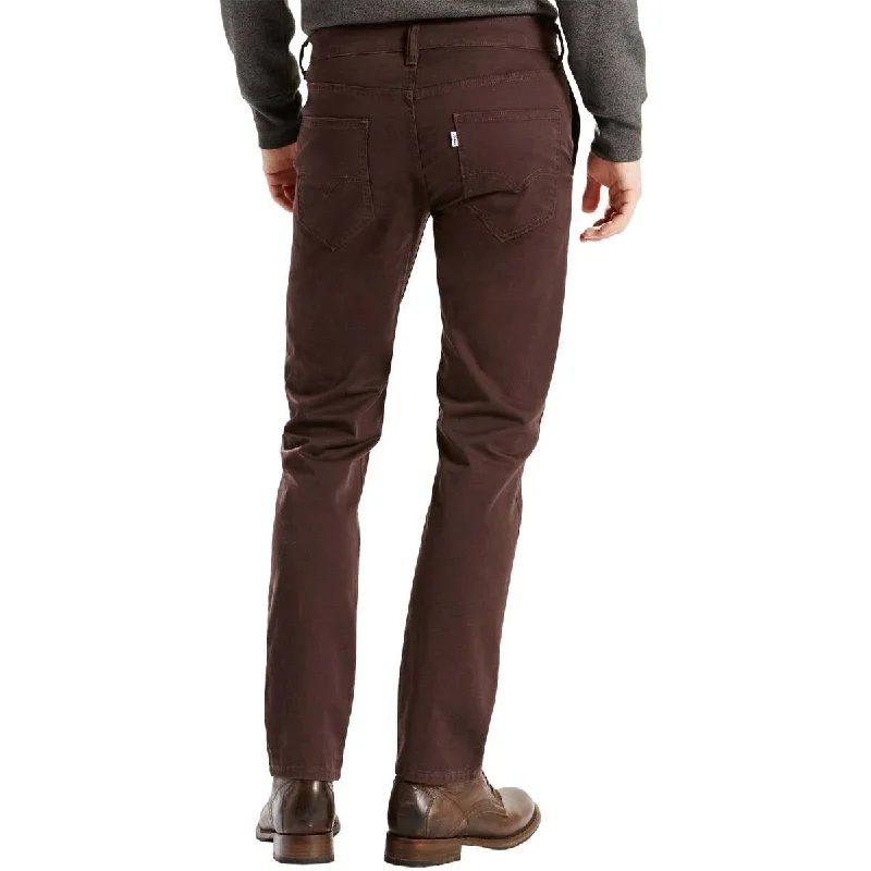 Men's quirky patterned pants-Levi's Men's 511 Slim Fit Hybrid Trouser Black Coffee 28"W x 30"L - Brown - 28 x 30