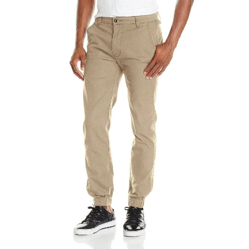 Men's neutral beige pants-Levi's Men's Chino Jogger Pants True Chino 36"W x 32"L