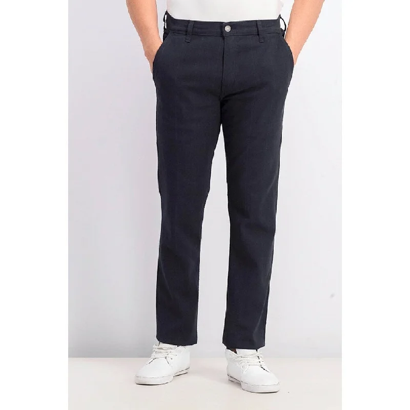 Men's durable waterproof pants-Levi's Men's Slim Fit Hybrid Trousers Navy Size 32x32