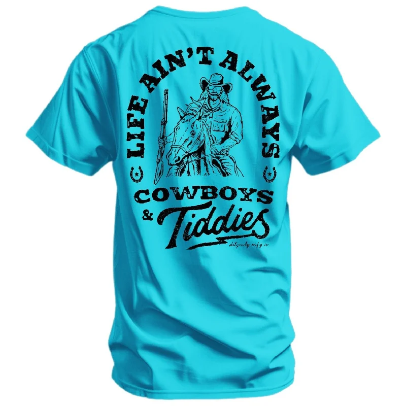 Men’s short-sleeve fizz polos-Life Ain't Always Cowboy's and Titties Men's T-Shirt