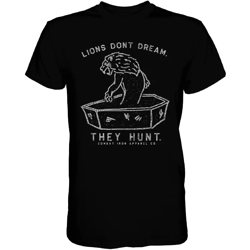 Men’s short-sleeve x-fit polos-Lions Don't Dream. They Hunt. Men's T-Shirt