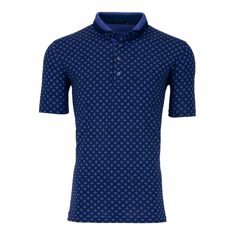 Men’s short-sleeve quilted tees-Love and Loyalty Polo