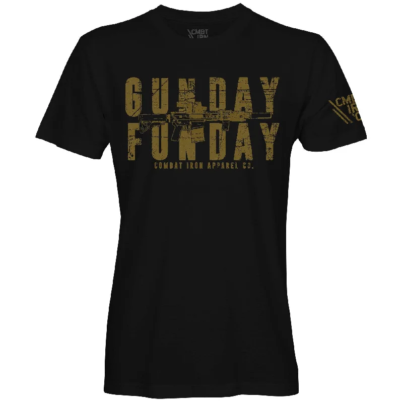 Men’s short-sleeve halo tees-Gunday Funday Men's T-Shirt