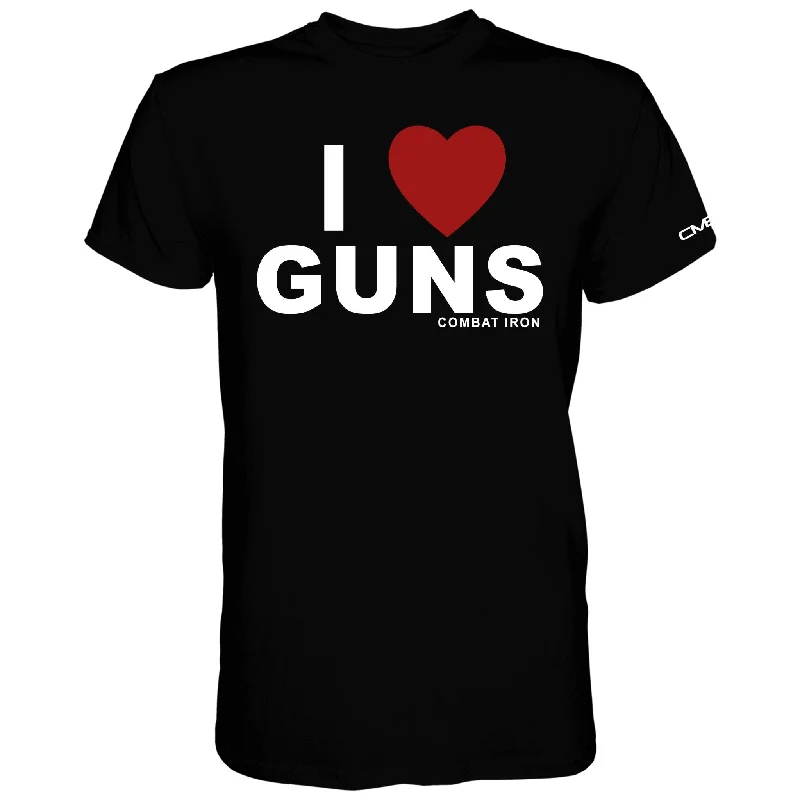 Men’s short-sleeve essential tees-I Love Gun's Men's T-Shirt