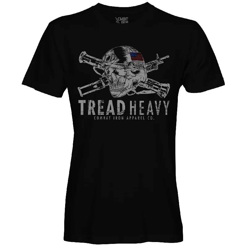 Men’s short-sleeve volt tees-Tread Heavy Skull Operator Men's T-Shirt