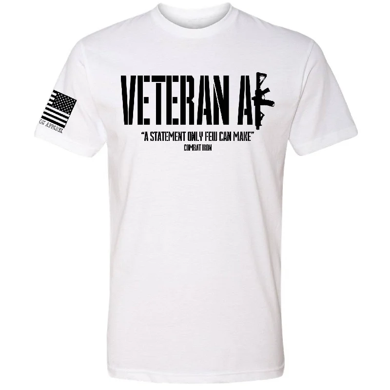 Men’s short-sleeve dash shirts-Veteran AF Men's T-Shirt