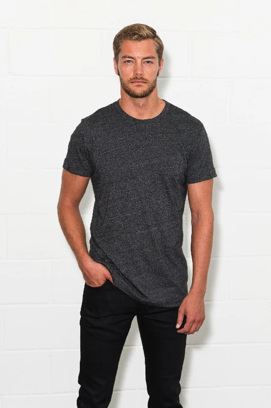 Men’s short-sleeve quid tees-Men's Tri-Blend Tab Sleeve Tee