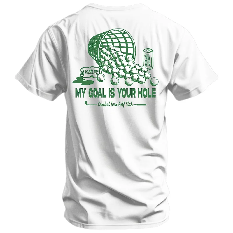 Men’s short-sleeve idle tees-My Goal Is Your Hole Golf Club Men's T-Shirt