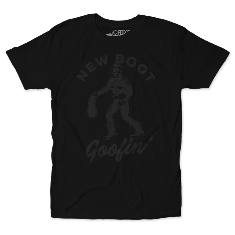 Men’s short-sleeve dash shirts-New Boot Goofin' Blackout Unisex Tee