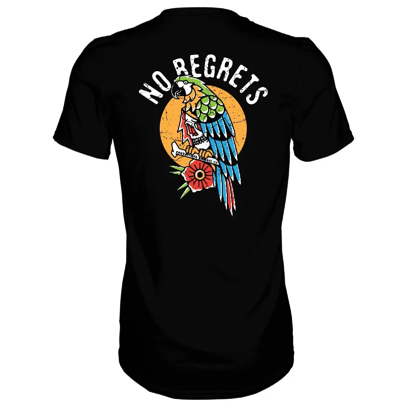 Men’s short-sleeve toff tops-No Regrets Pirate Men's T-Shirt