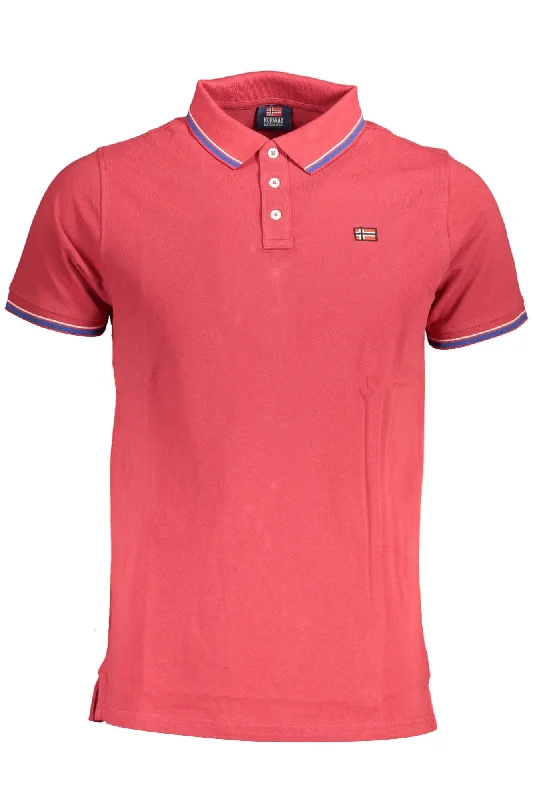 Men’s short-sleeve dynamic tops-Norway 1963 Chic Contrast Detail  Polo Men's Shirt