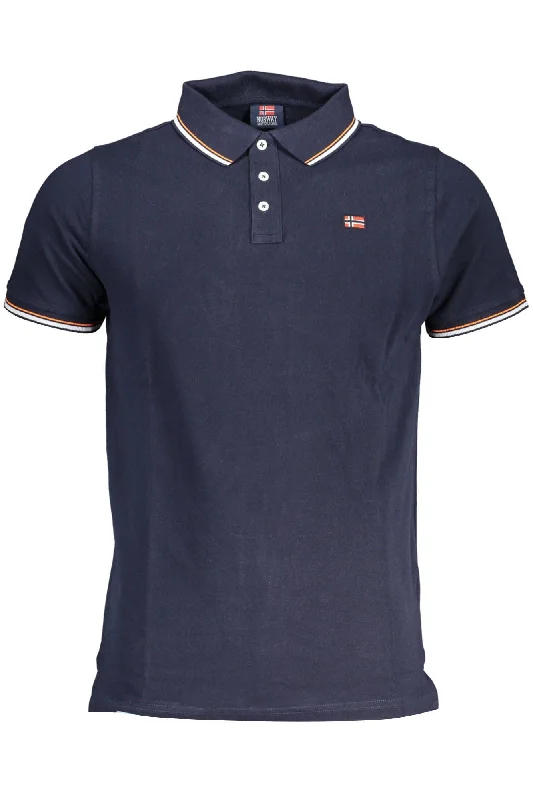 Men’s short-sleeve jogger polos-Norway 1963 Classic  Polo with Contrasting Men's Accents