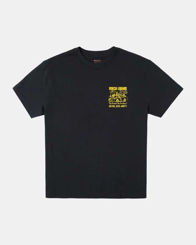 Men’s short-sleeve tonal polos-RVCA Loans Tee - Black