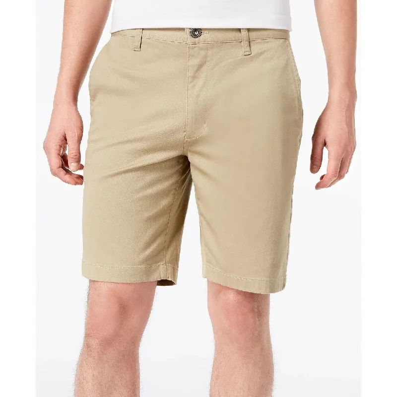 Men's ethical vegan pants-RVCA Men's Weekend Stretch 20" Short Beige Size 33