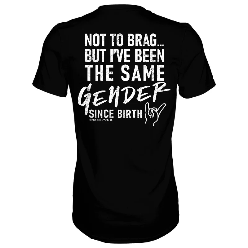 Men’s short-sleeve nook polos-Same Gender Since Birth Men's T-Shirt