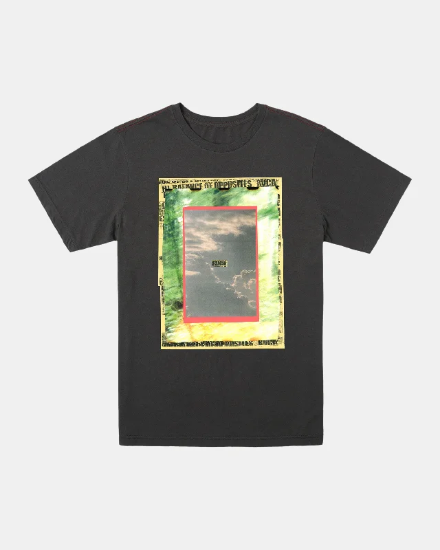 Men’s short-sleeve vibe shirts-Skygate Tee - Pirate Black