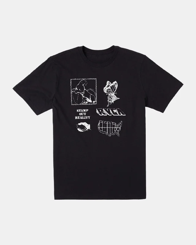 Men’s short-sleeve haze tees-Stamp Out Tee - Black