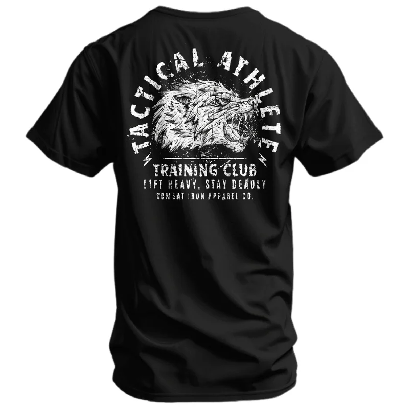 Men’s short-sleeve bunt polos-Tactical Athlete Training Club Wolf Men's T-Shirt