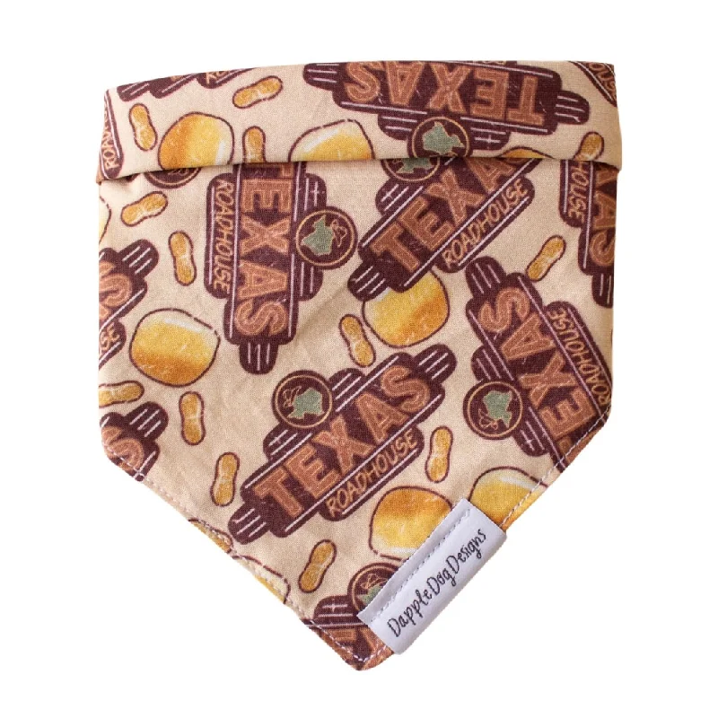 Men’s short-sleeve indie tees-Texas Roadhouse Dog Bandana