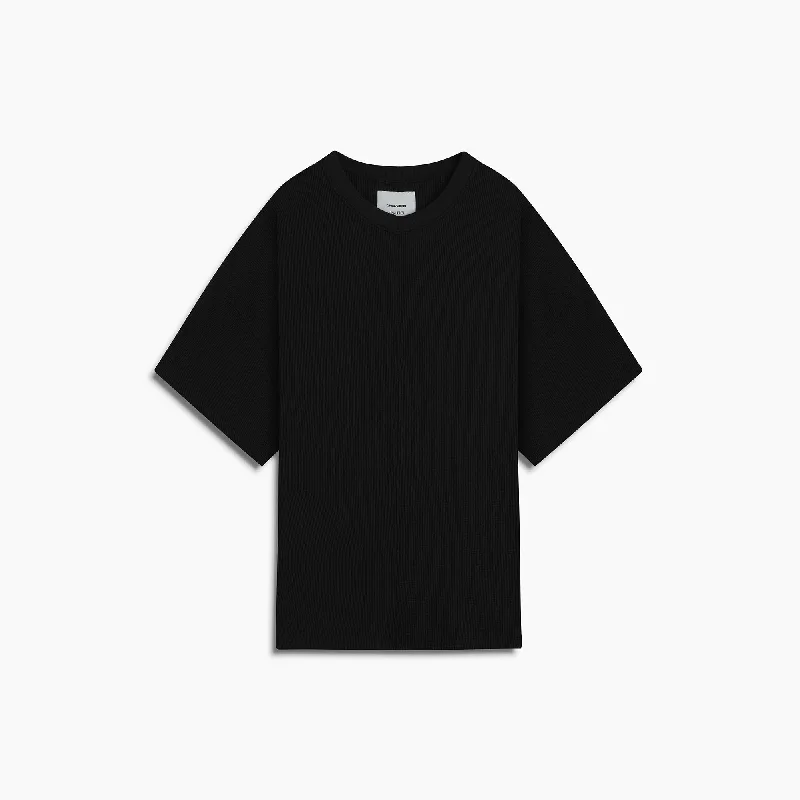 Men’s short-sleeve matte tees-thermal standard tee / washed black