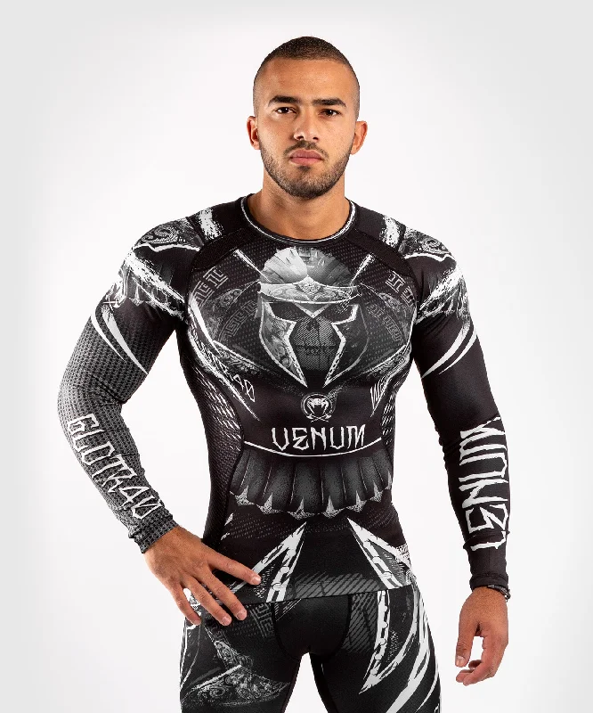 Men’s short-sleeve zest tees-Venum GLDTR 4.0 Rashguard - long sleeves