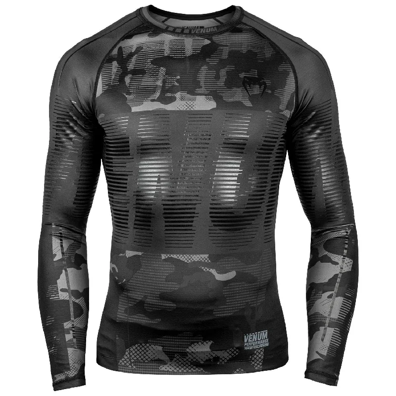 Men’s short-sleeve blur tops-Venum Tactical Rashguard - Long Sleeves - Urban Camo/Black/Black