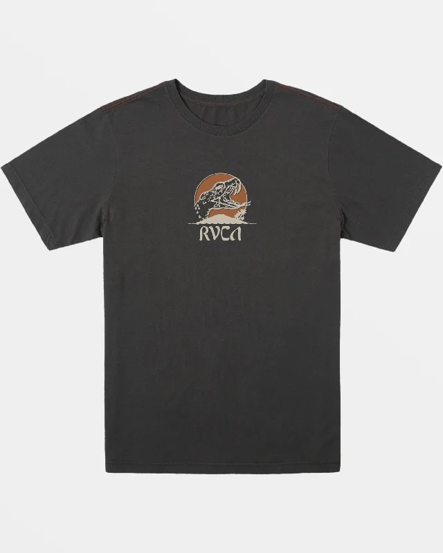 Men’s short-sleeve relaxed polos-Whiskey Bite Tee - Pirate Black