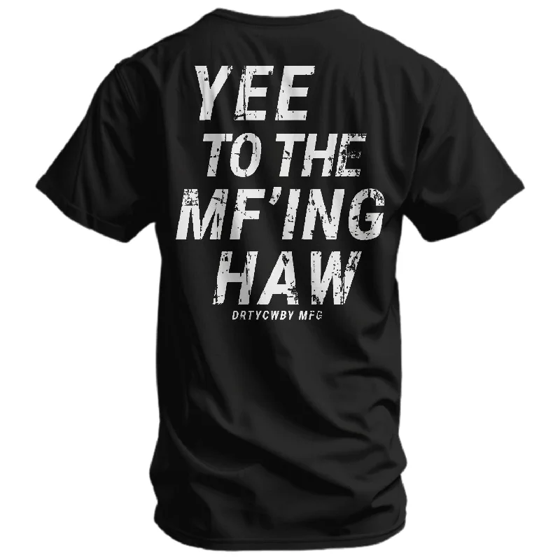 Men’s short-sleeve dive polos-Yee To The Mf'Ing Haw Rodeo Men's T-Shirt