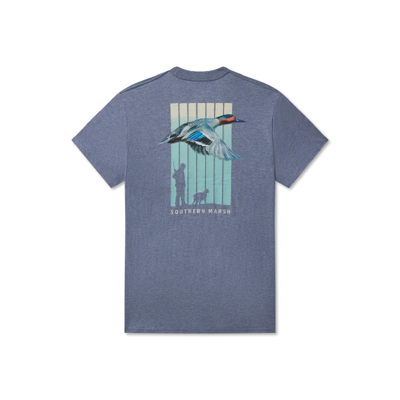 Men’s short-sleeve arch tees-Youth Teal Takeoff Tee