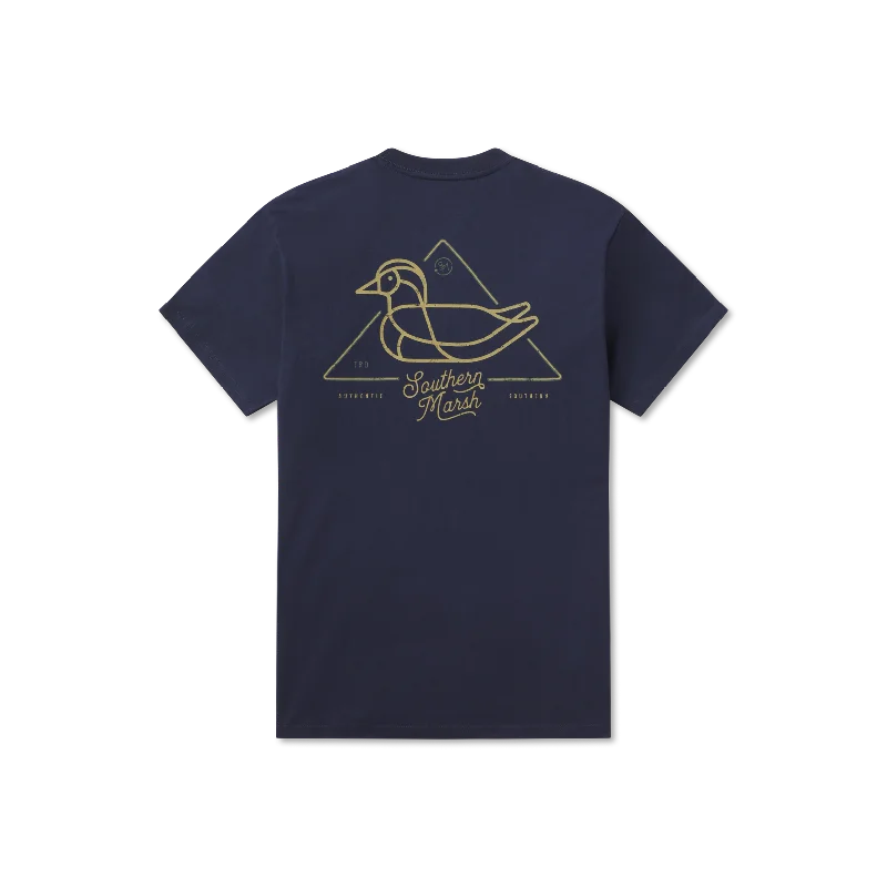 Men’s short-sleeve quick-dry tees-Youth Warning Duck Tee