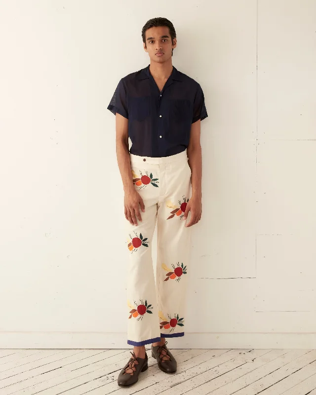 Men's safe flame-resistant pants-Appliqué Fruit Bunch Trousers