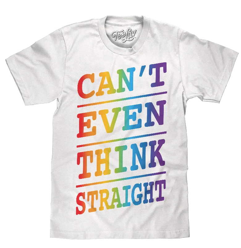 Men’s short-sleeve zing polos-Can't Even Think Straight T-Shirt - White