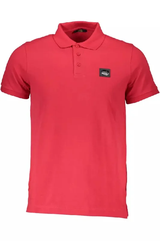 Men’s short-sleeve sleek tees-Cavalli Class Elegant  Cotton Polo with Chic Men's Detailing